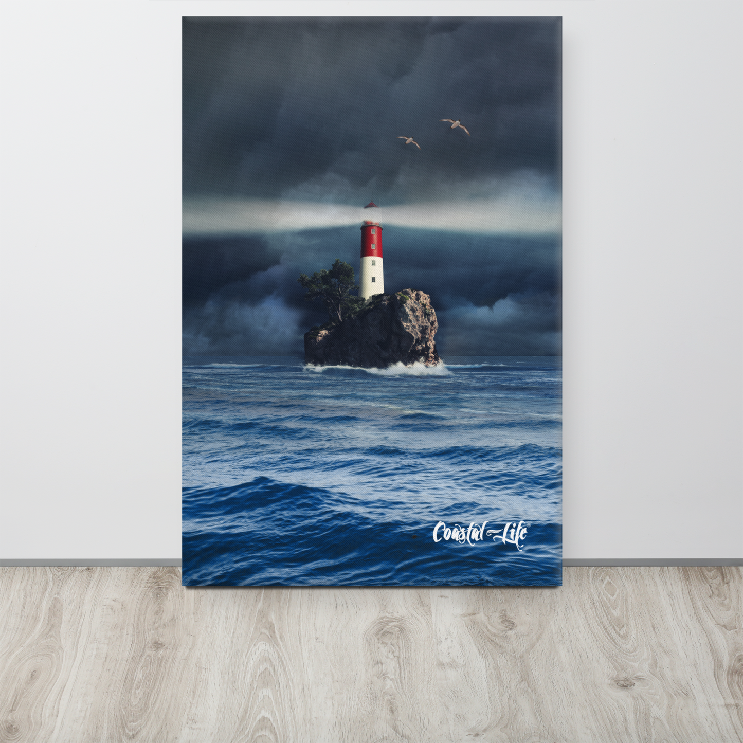 Coastal Life Lighthouse on Canvas